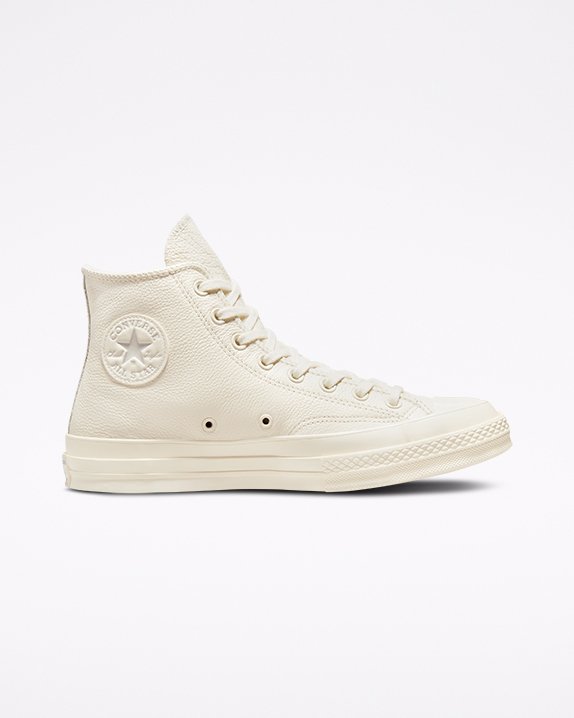 Converse Chuck 70 Tonal Cuero High Top Blancas | A49218W