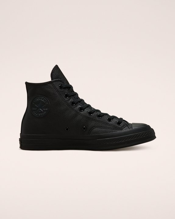 Converse Chuck 70 Tonal Cuero High Top Negras | A06197J