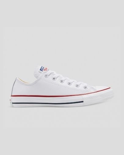 Converse Chuck Taylor All Star Classic Cuero Low Top Blancas | A19667I