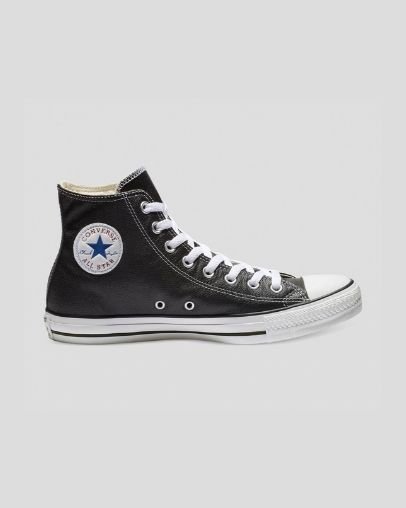 Converse Chuck Taylor All Star Classic Cuero High Top Negras | A21490M