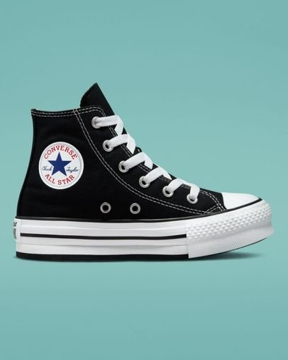 Converse Chuck Taylor All Star Eva Lift High Top Negras | A85491M