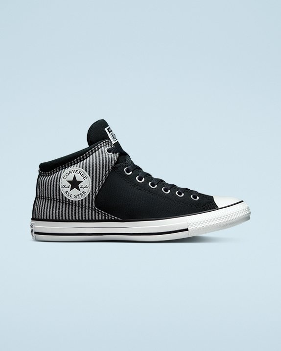 Converse Chuck Taylor All Star High Calle Mid Negras | A06782P