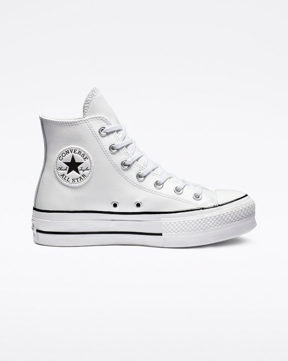 Converse Chuck Taylor All Star Lift Cuero High Top Blancas | A36121U