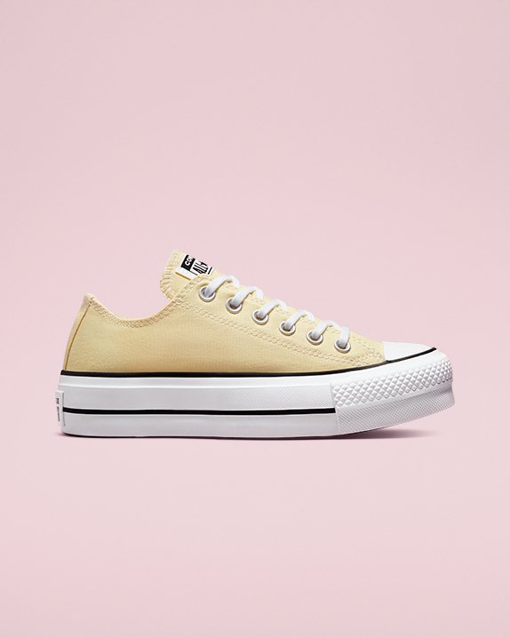 Converse Chuck Taylor All Star Lift Seasonal Color Low Top Limón | A24449Q