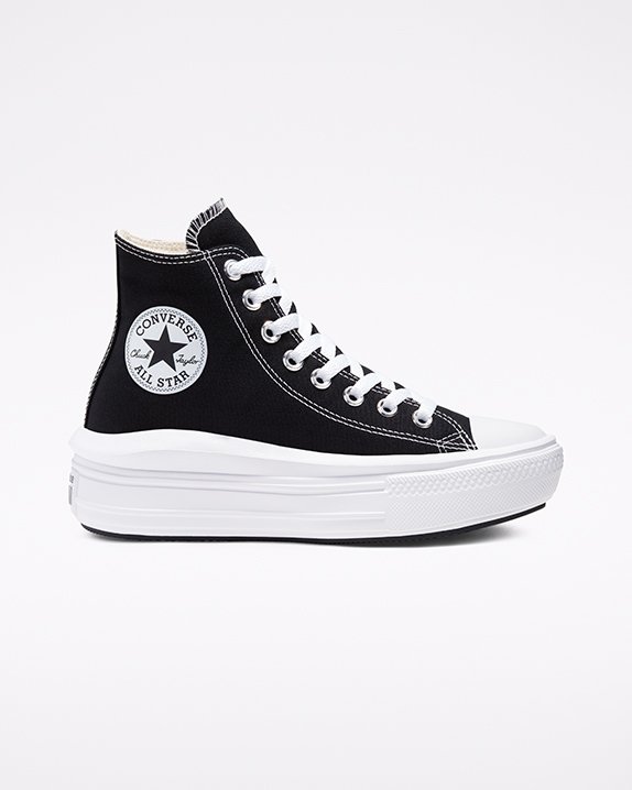 Converse Chuck Taylor All Star Move Plataforma High Top Negras | A02833O