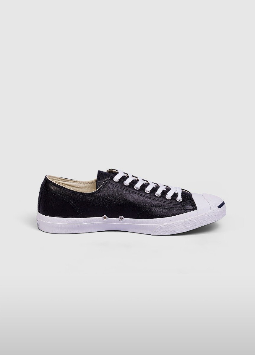 Converse Jack Purcell Cuero Low Top Negras | A30605J