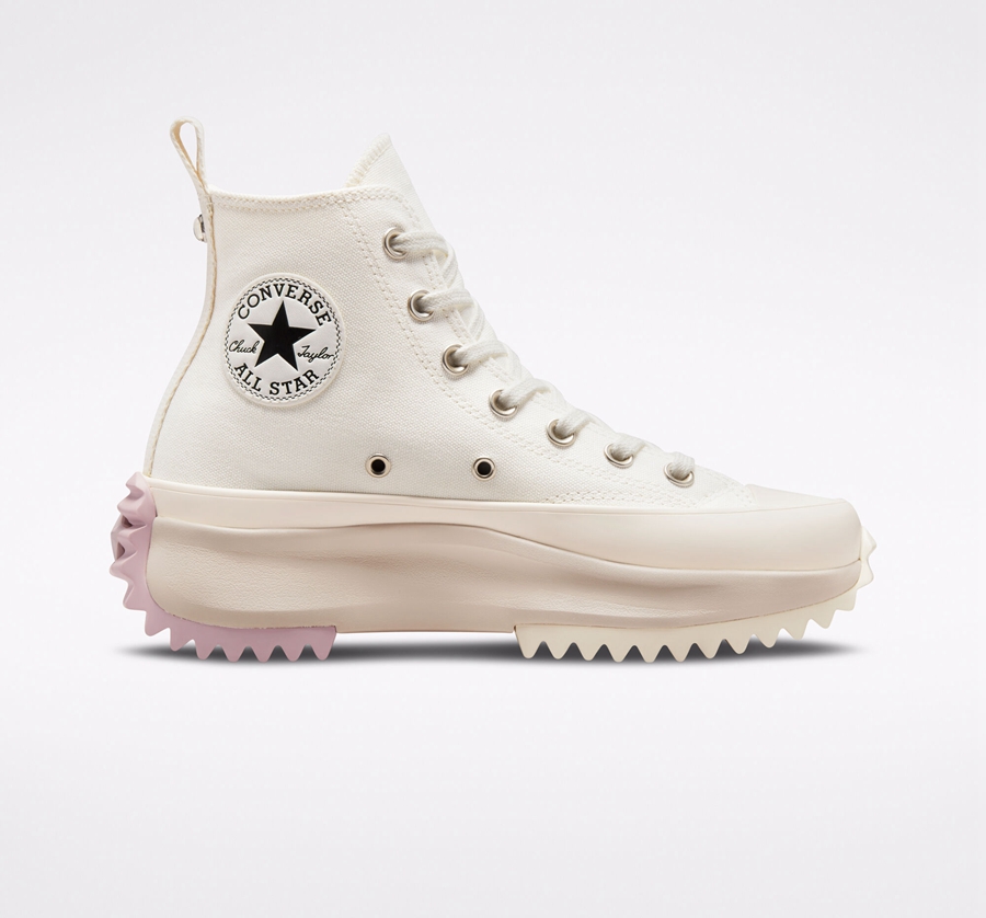 Converse Run Star Hike Plataforma Embroidered Crystals Beige | A50322K