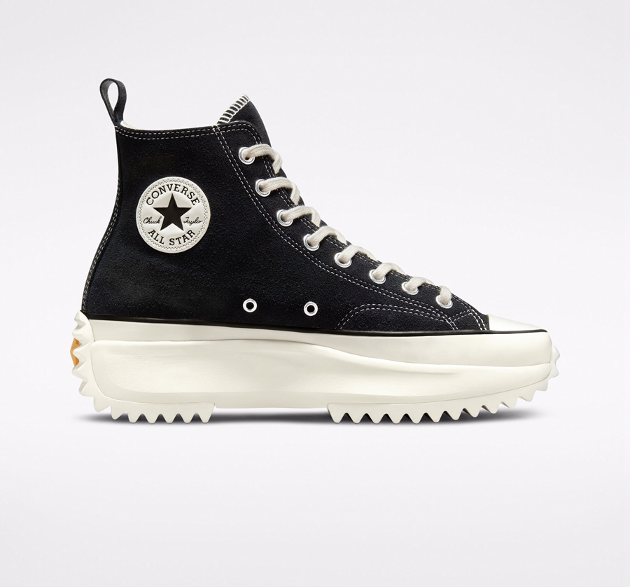 Converse Run Star Hike Plataforma Gamuza Negras | A41756J