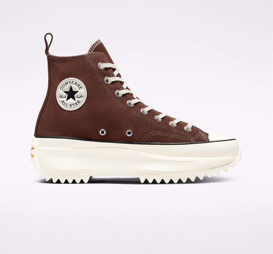 Converse Run Star Hike Plataforma Gamuza Marrones | A43751B