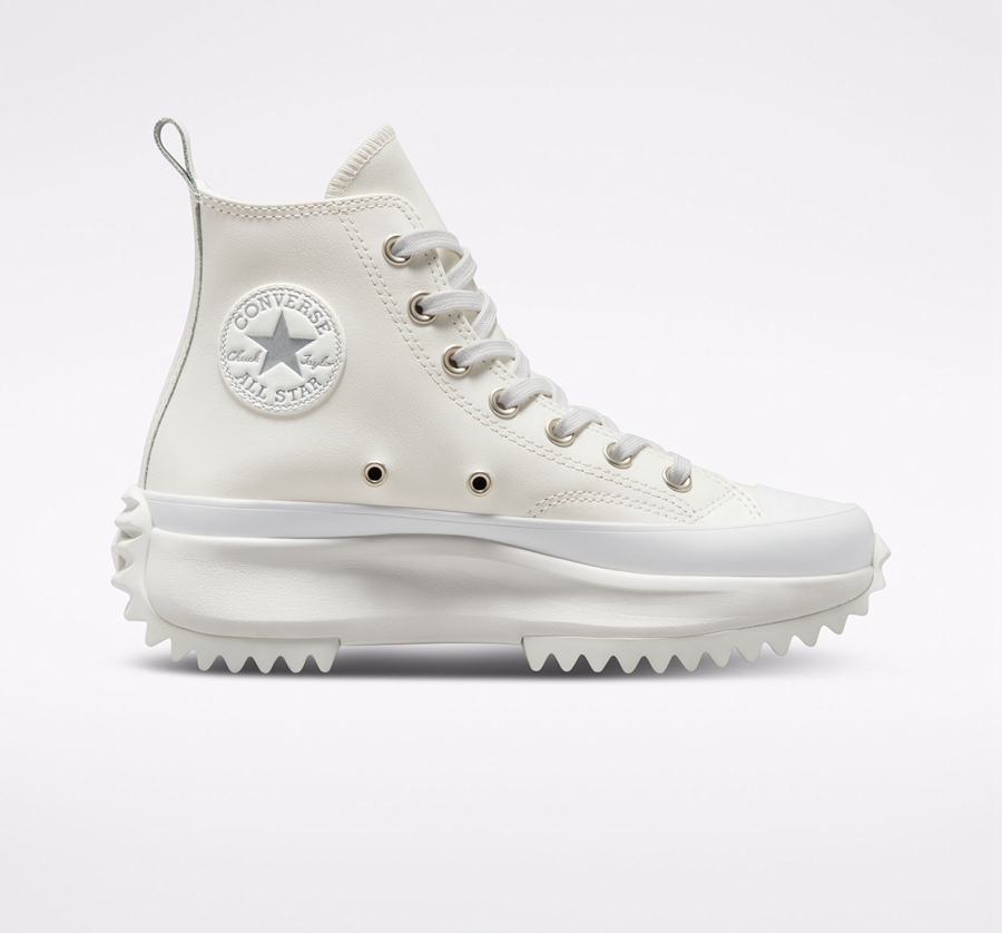 Converse Run Star Hike Plataforma Iridescent Cuero Blancas | A94320D