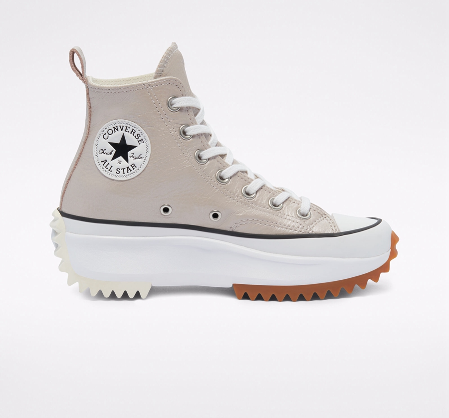 Converse Run Star Hike Plataforma Metallic Classics Gris | A69212B