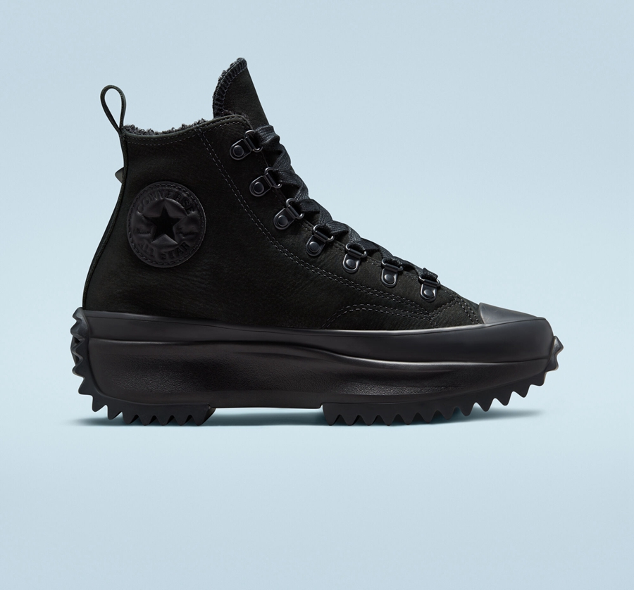 Converse Run Star Hike Plataforma Monochrome Negras | A77667V
