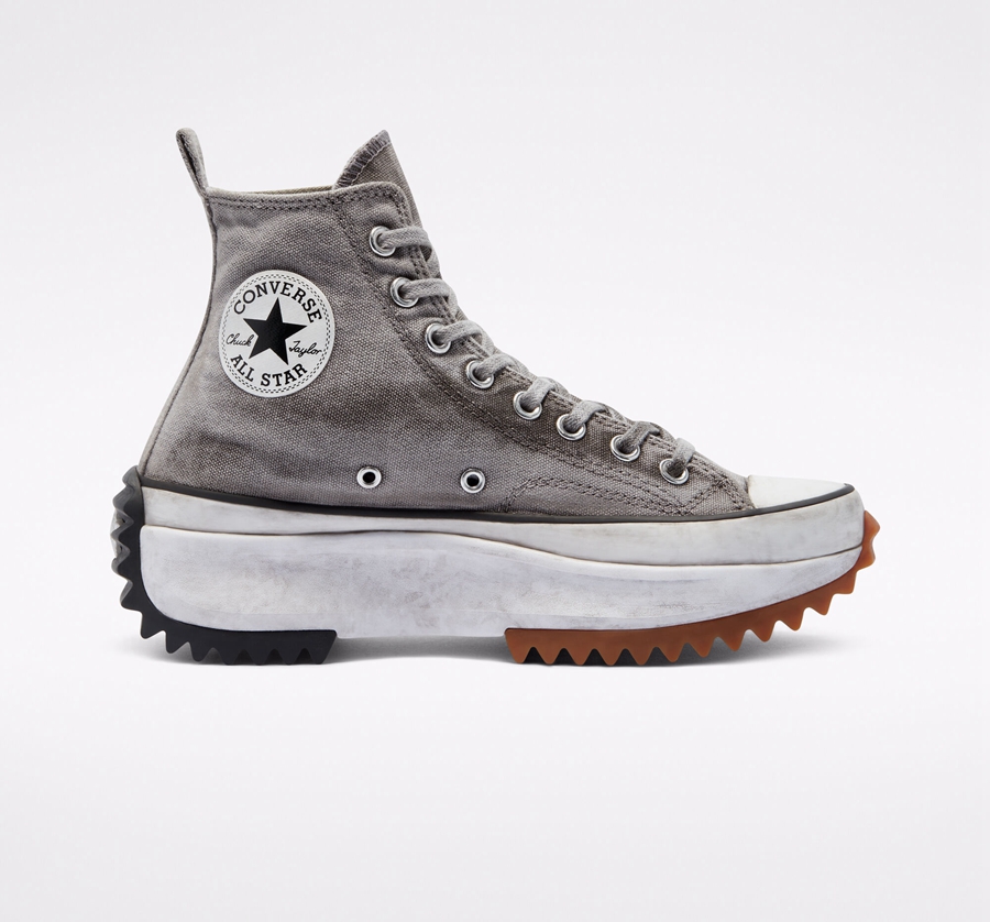 Converse Run Star Hike Plataforma Smoked Lona Gris | A81518X