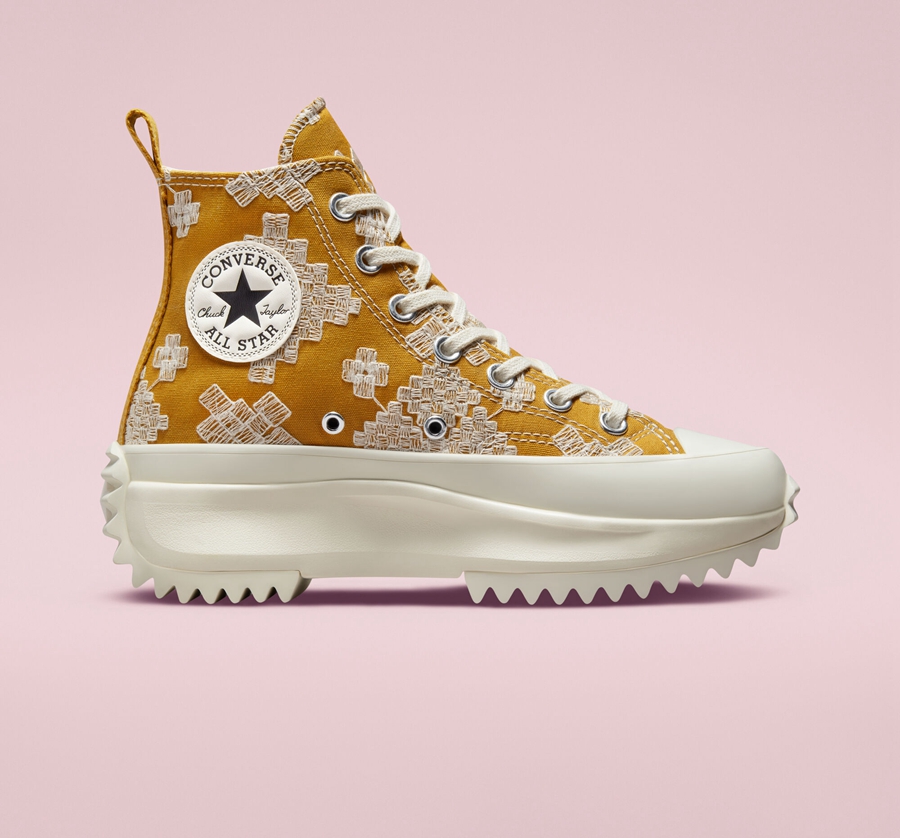 Converse Run Star Hike Plataforma Tonal Embroidery Amarillo | A04754V