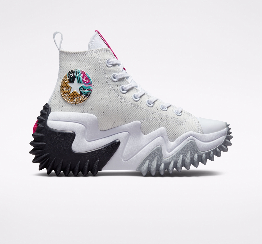 Converse Run Star Motion Plataforma '90s Marbled Blancas | A07003M