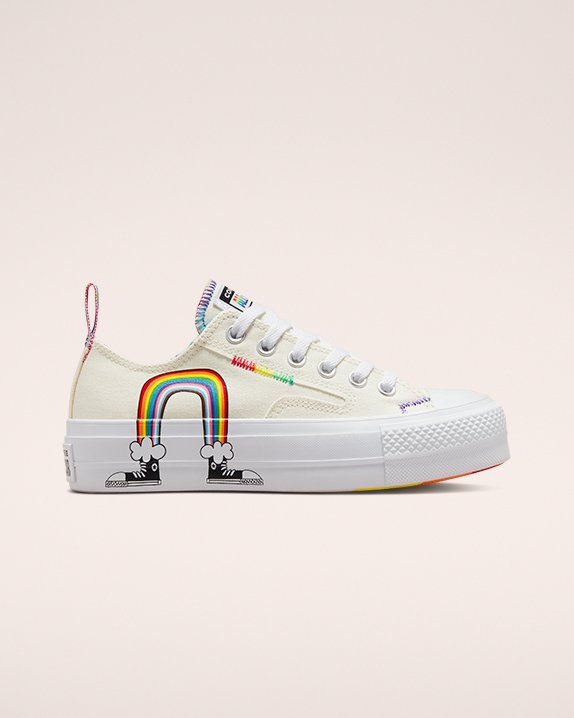 Converse x Pride Lift Chuck Taylor All Star Low Top Beige | A85372Q